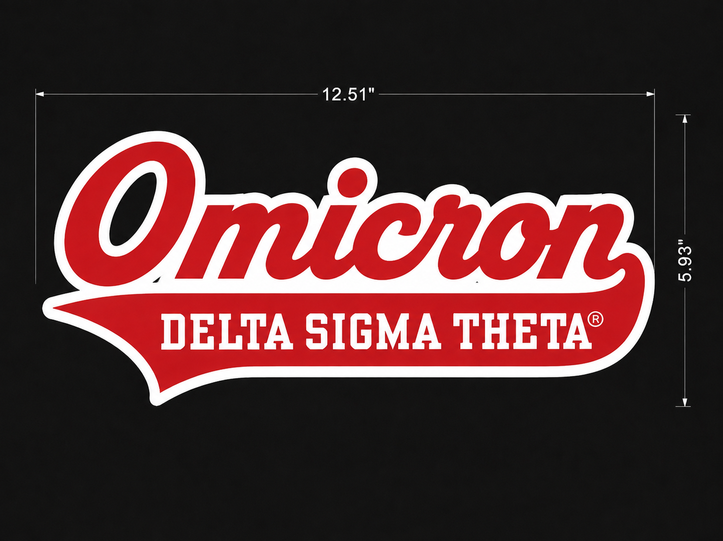 Sorority chapter stickers