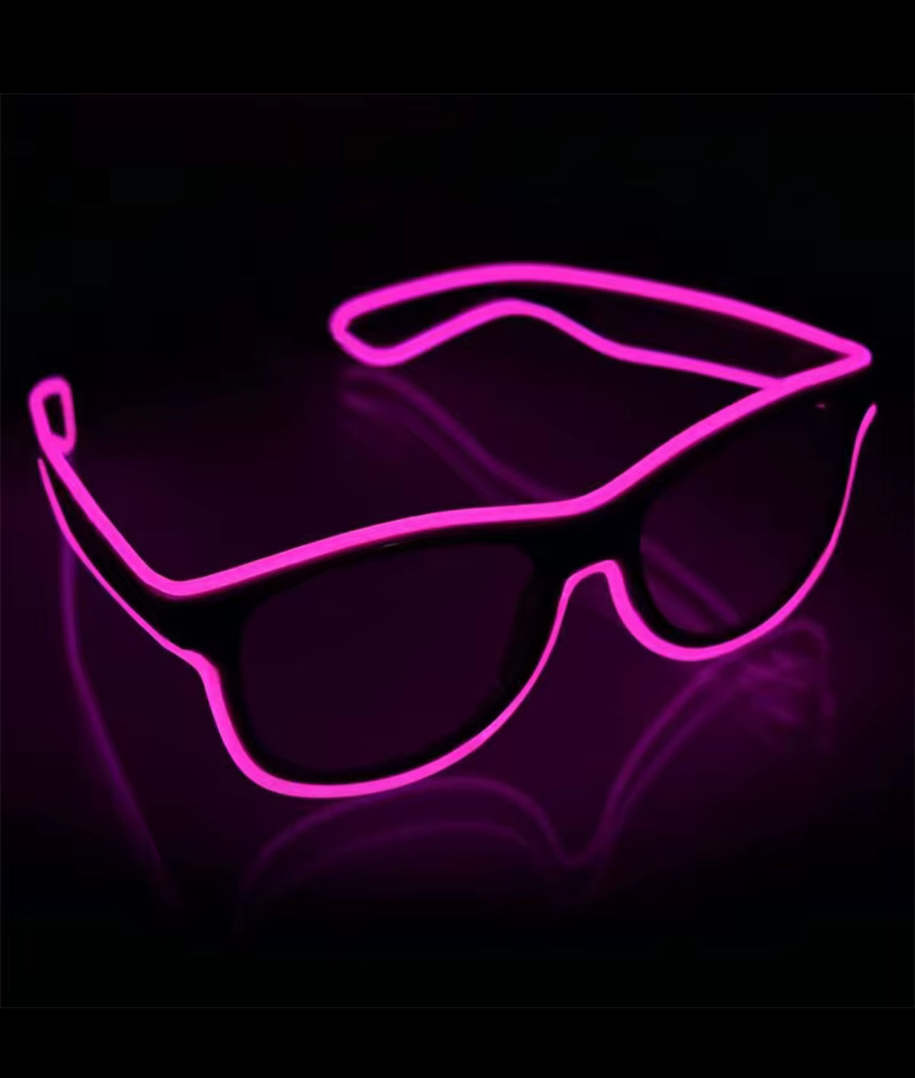 LED sunglasses, USB rechargeable