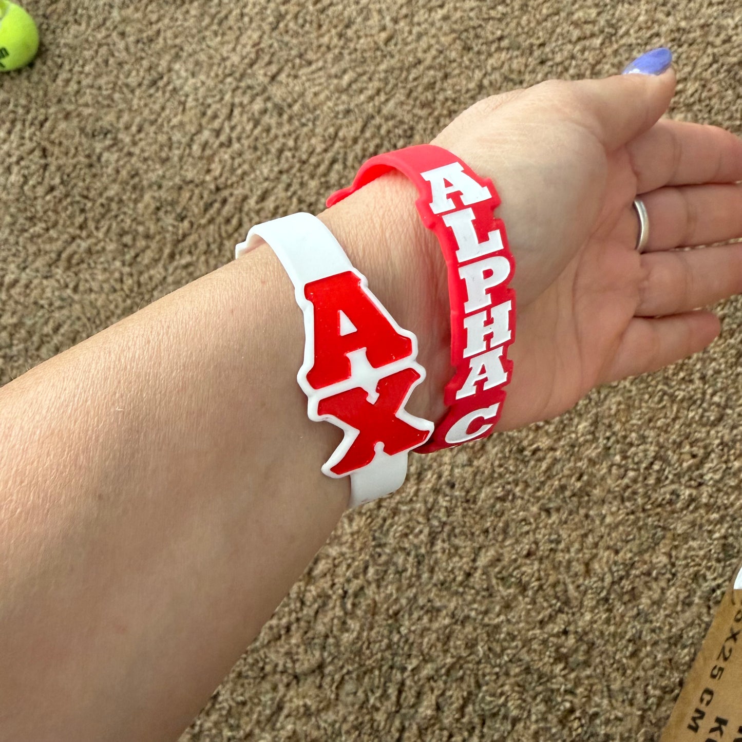 Greek Life Silicone Wristbands