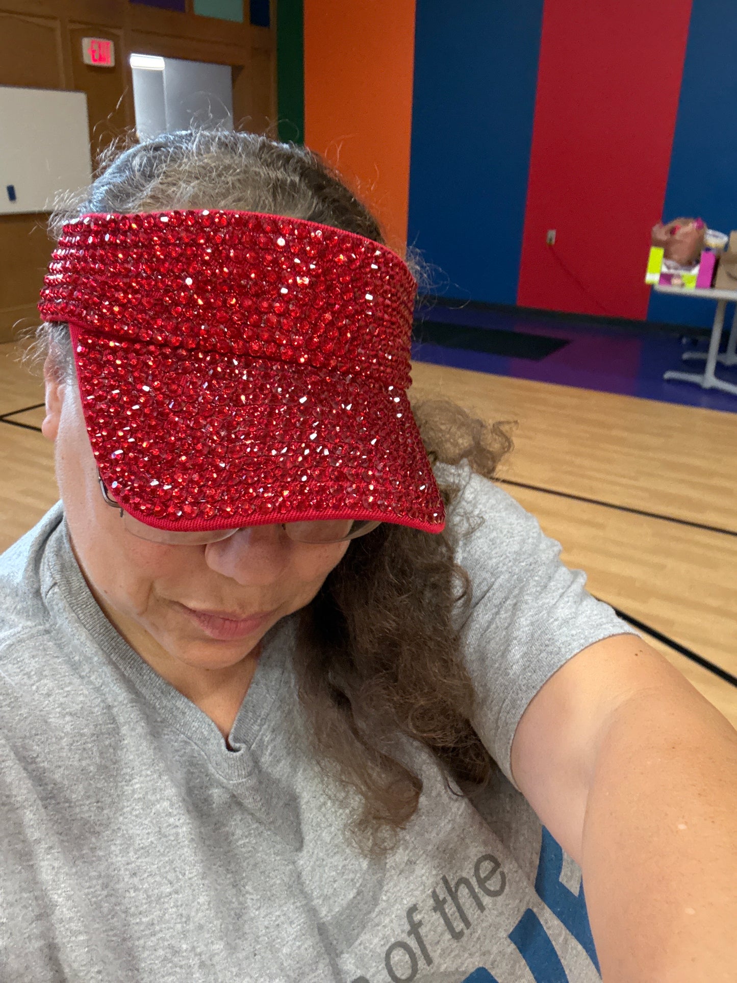 Rhinestone Visor