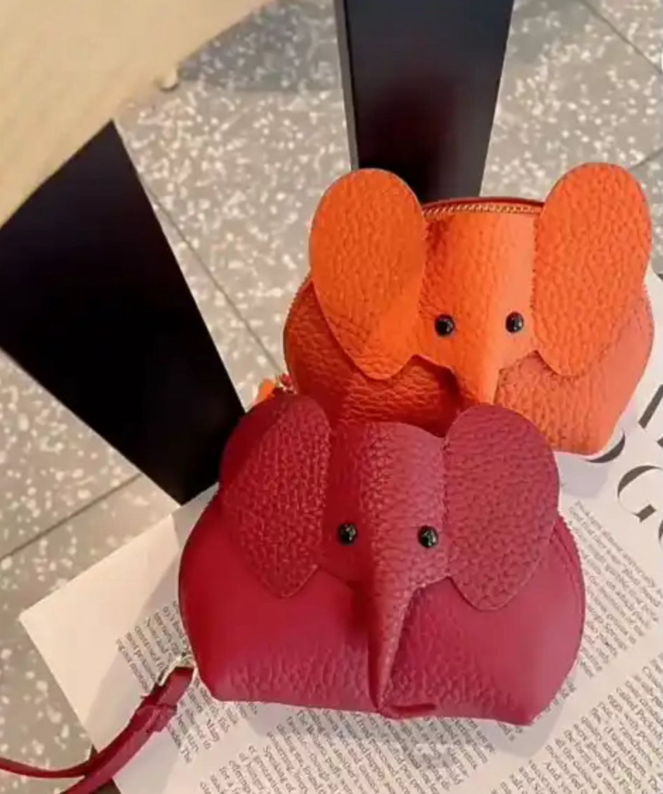 Red Elephant Coin Purse