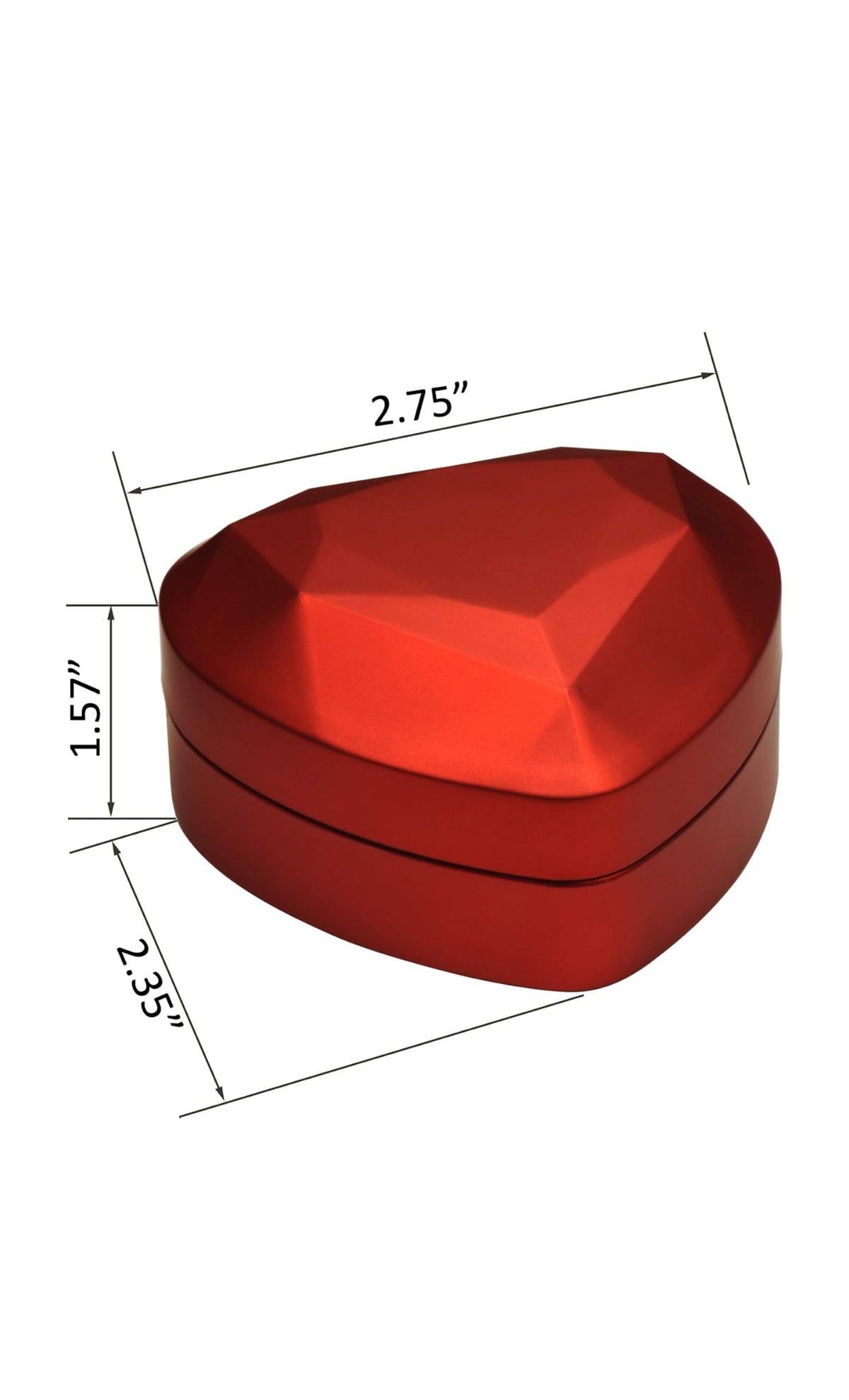 Red gift box with gold shimmer