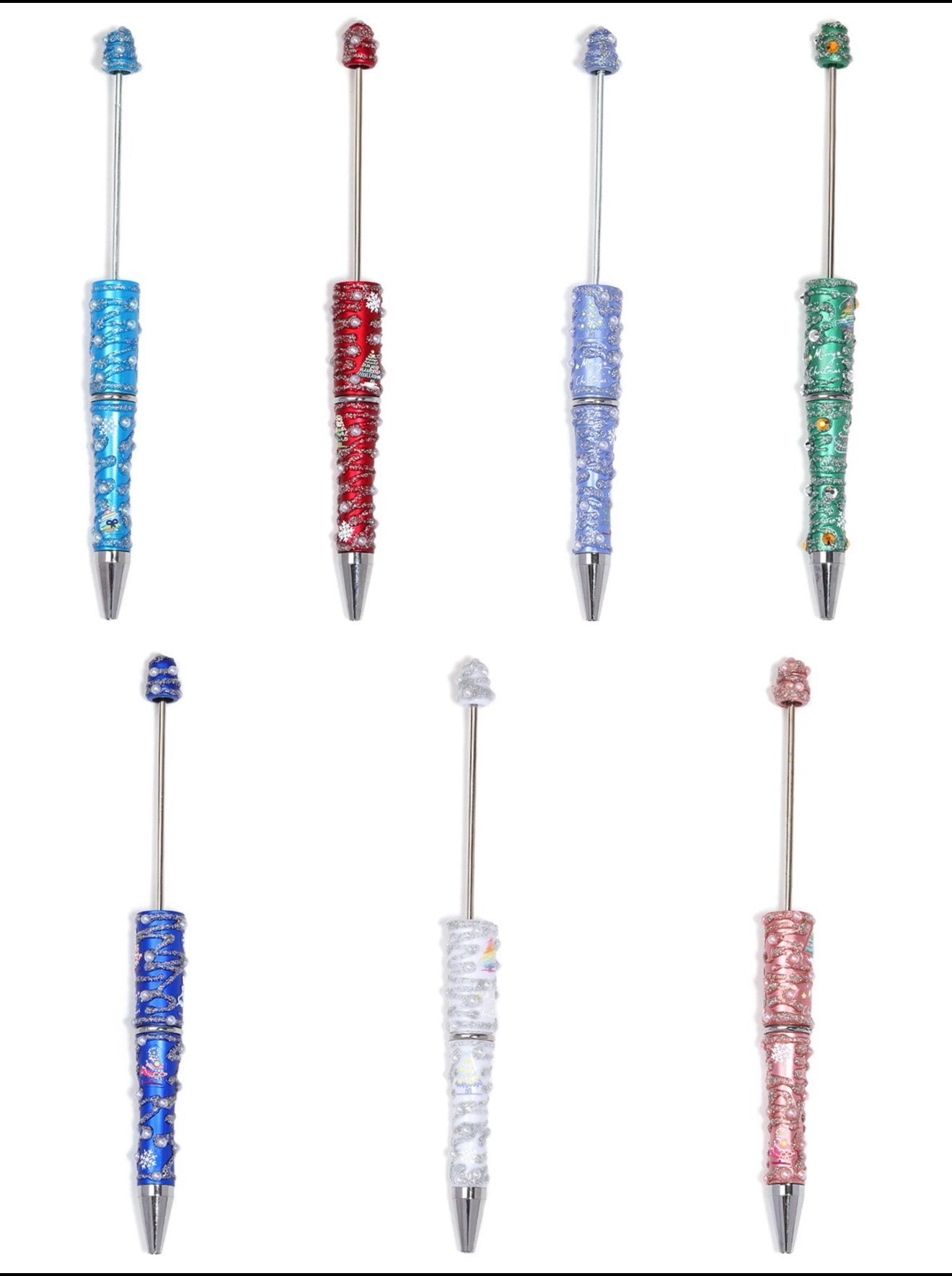 Beadable pens - Christmas edition!