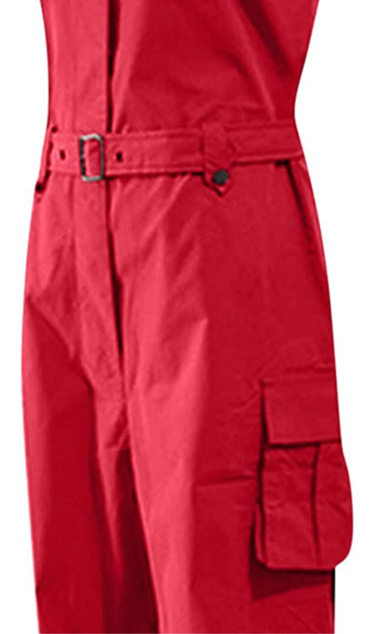 Red one piece jumpsuit