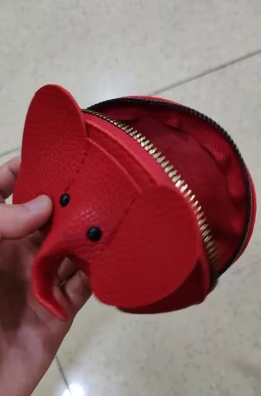 Red Elephant Coin Purse
