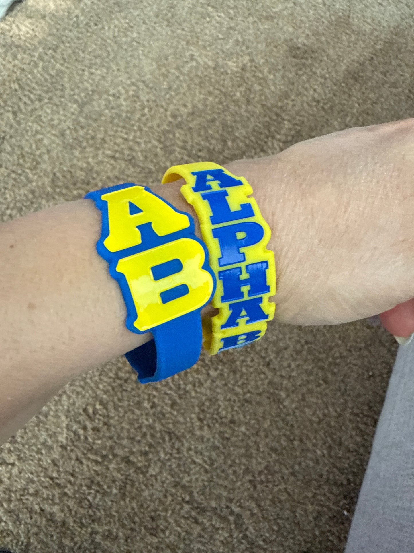 Greek Life Silicone Wristbands