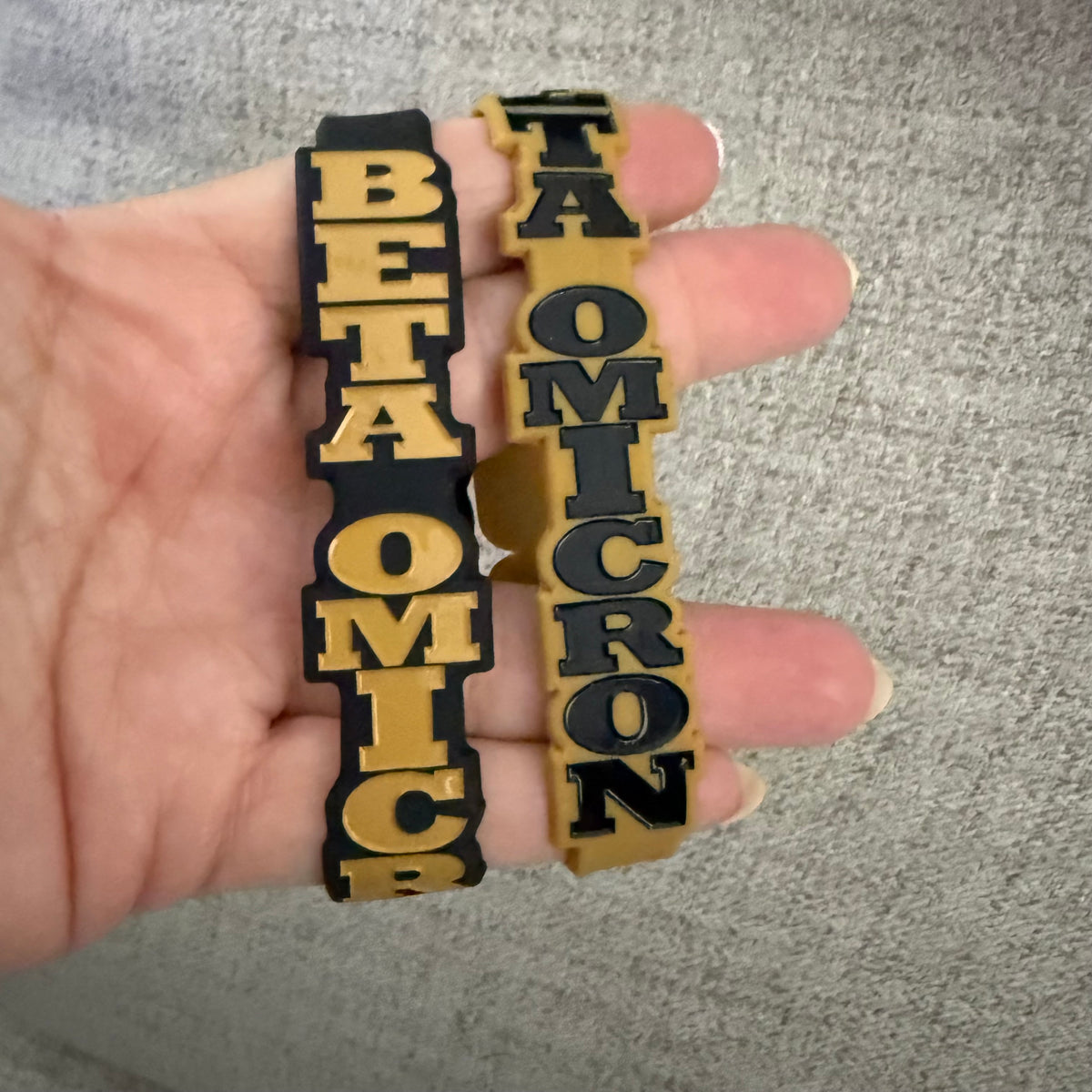 Greek Life Silicone Wristbands
