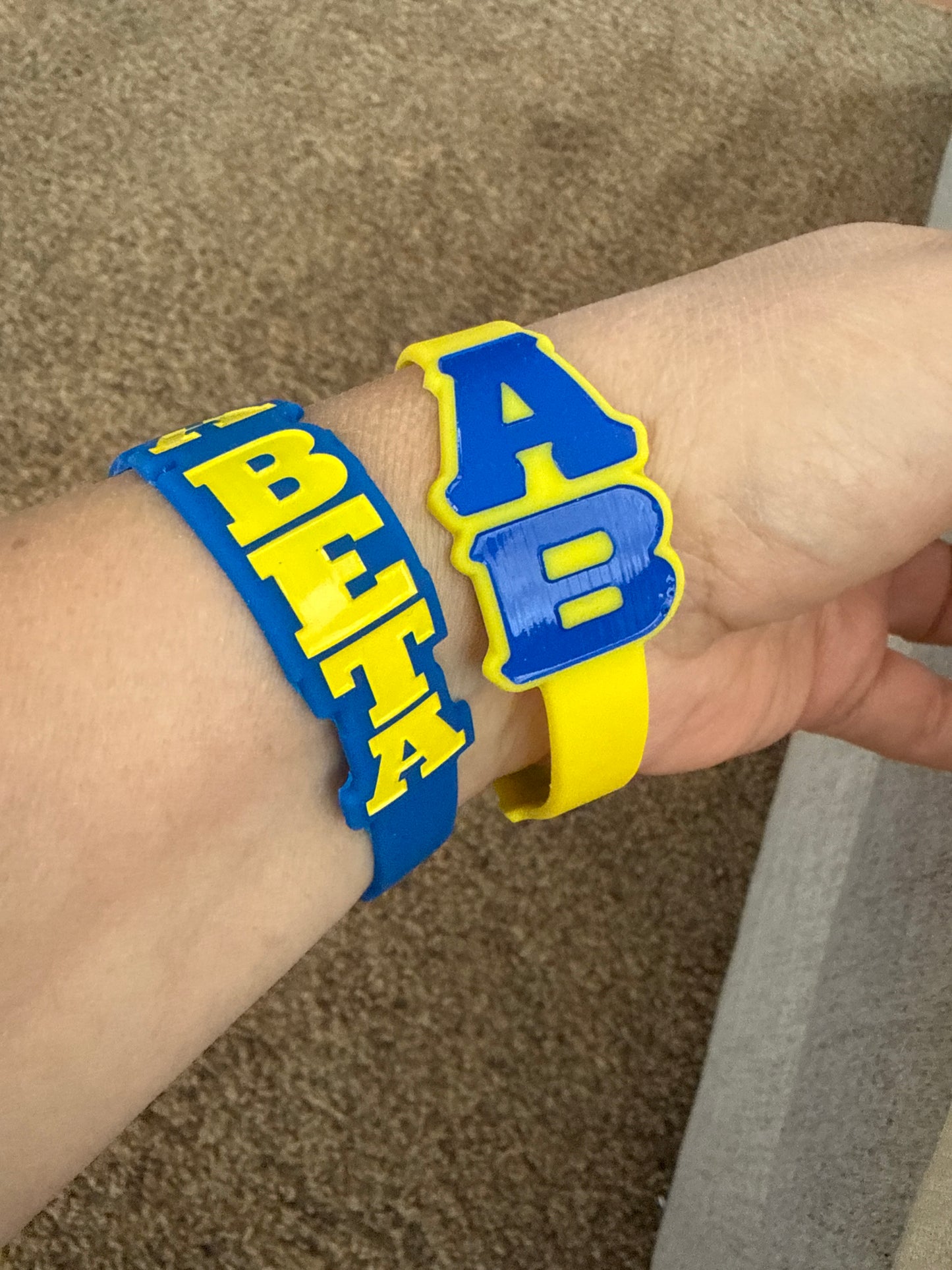 Greek Life Silicone Wristbands