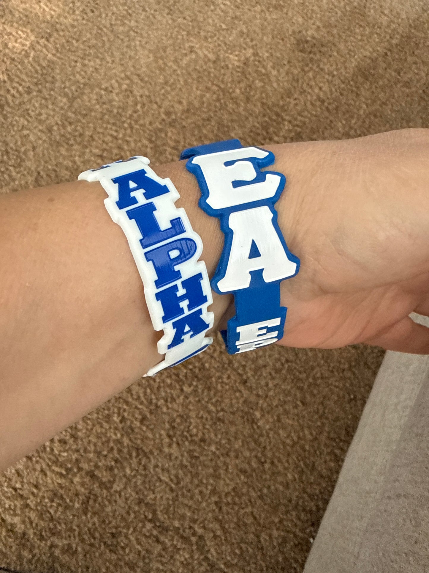 Greek Life Silicone Wristbands