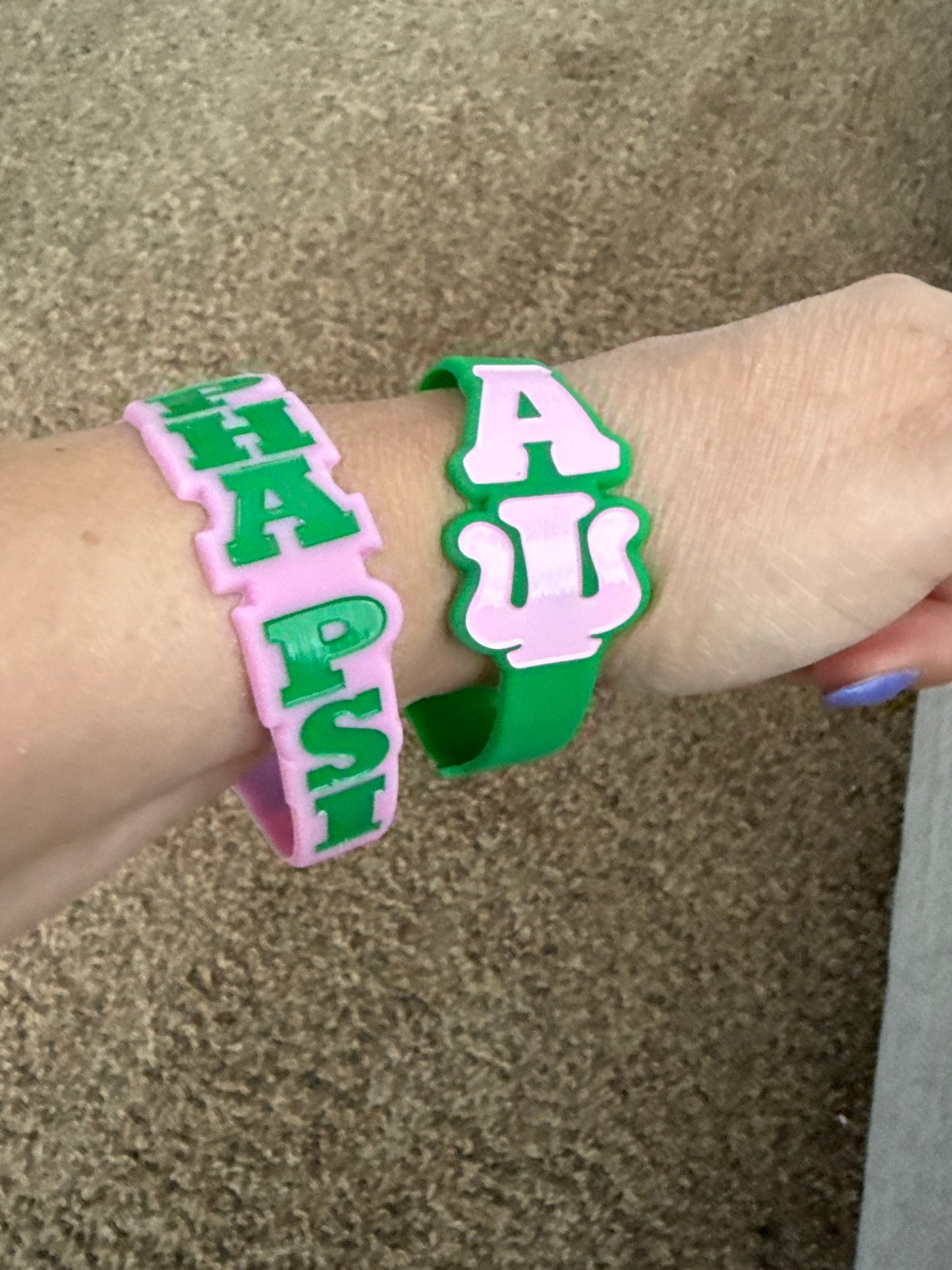 Greek Life Silicone Wristbands