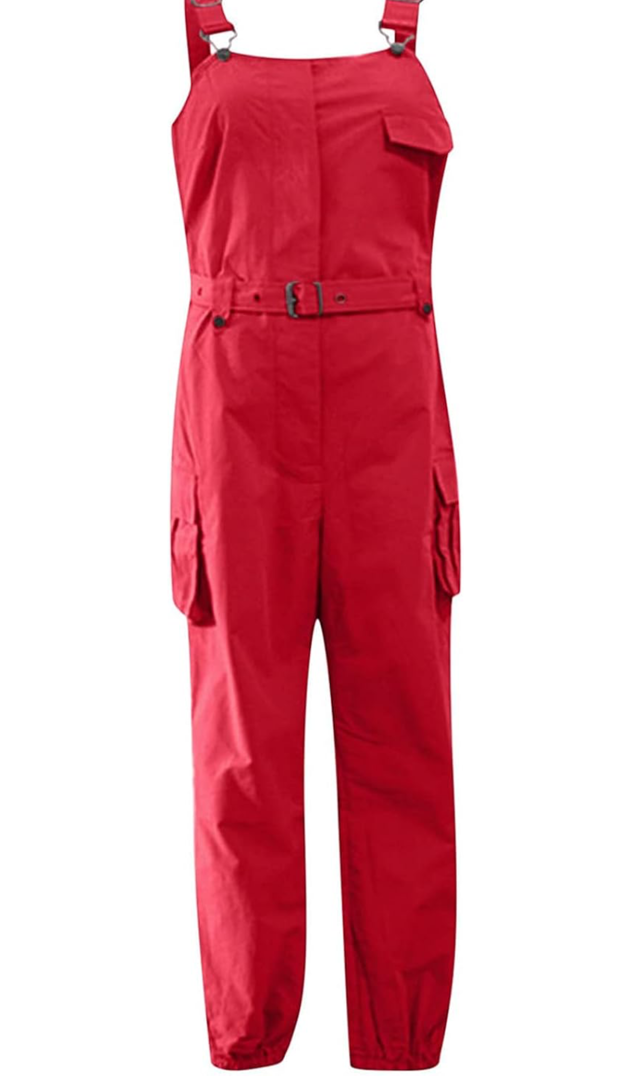 Red one piece jumpsuit