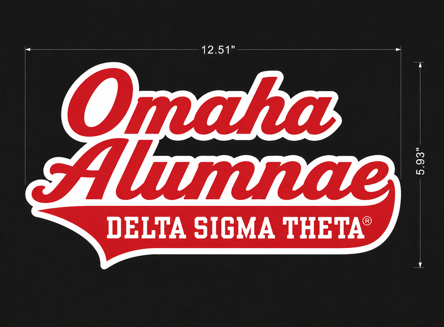 Sorority chapter stickers