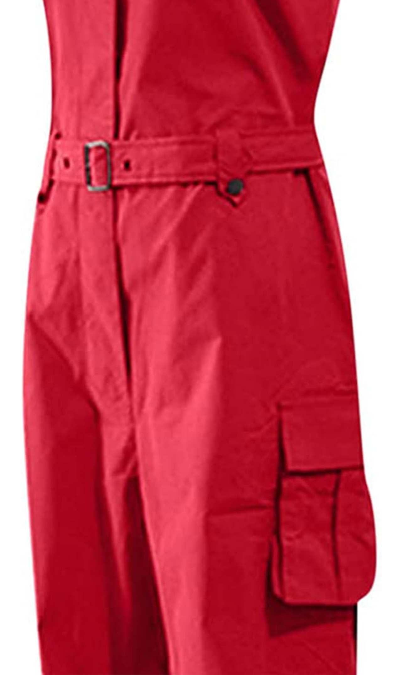 Red one piece jumpsuit