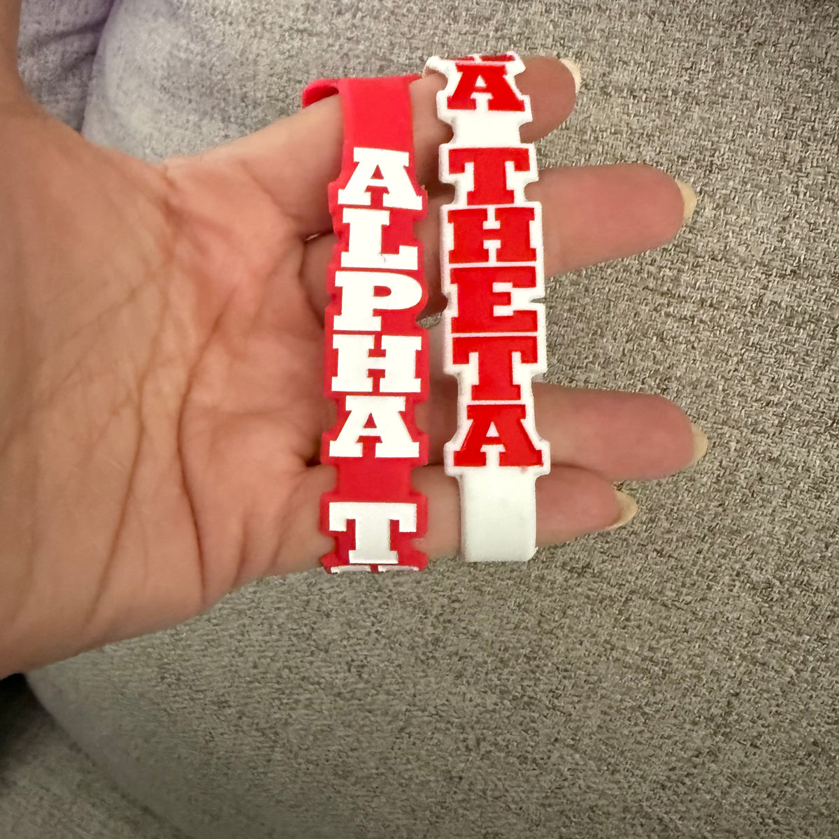 Greek Life Silicone Wristbands