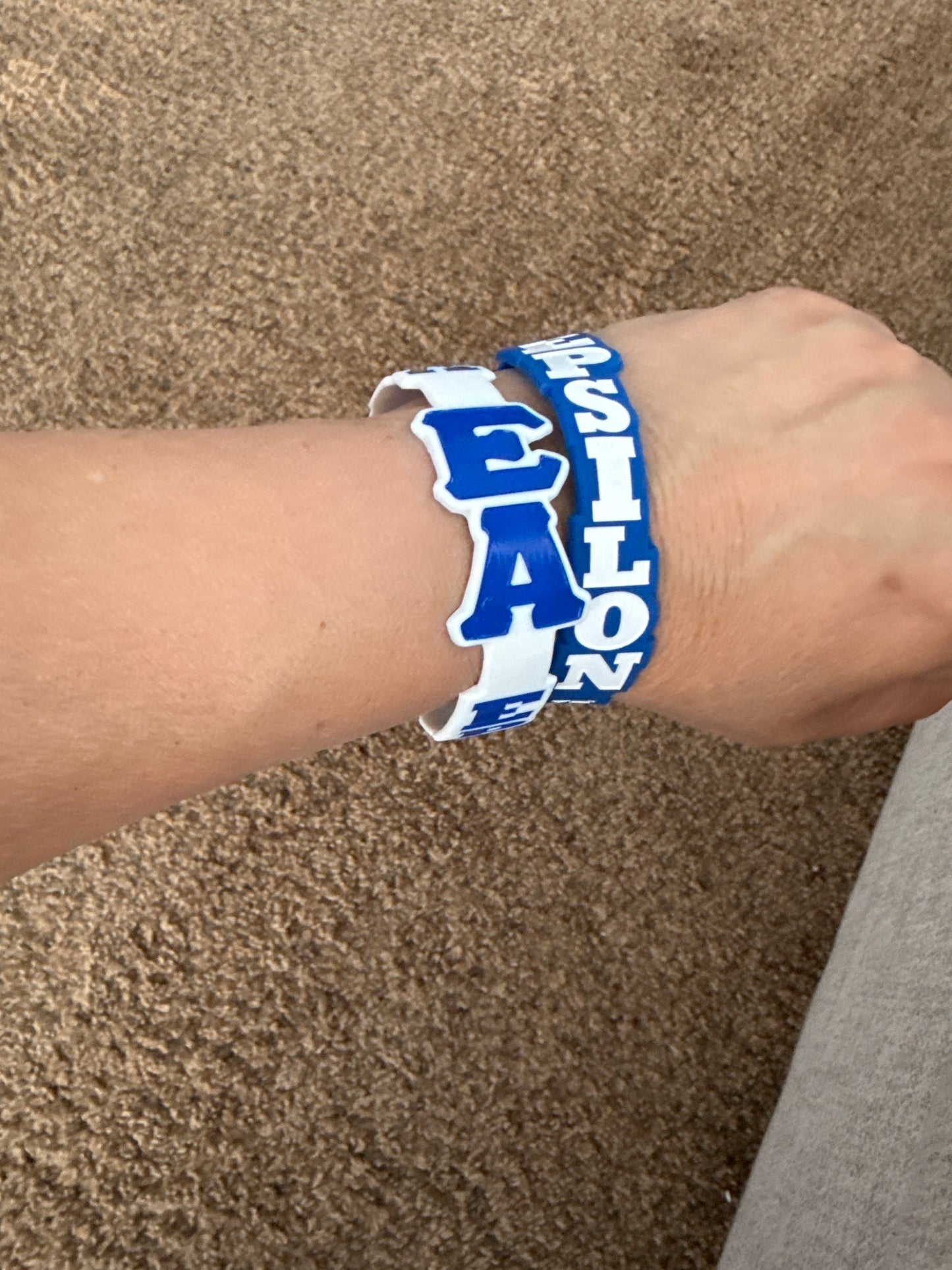 Greek Life Silicone Wristbands