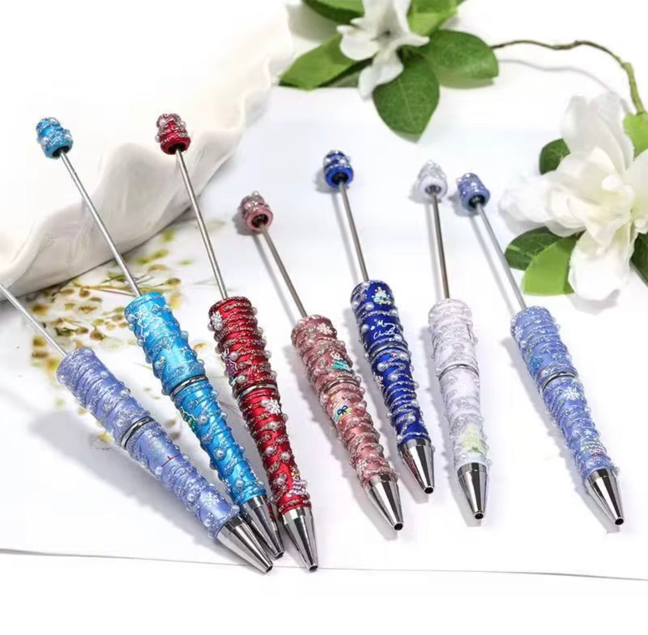 Beadable pens - Christmas edition!