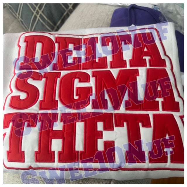 White & Red Colorblock Fortitude Sweatshirt